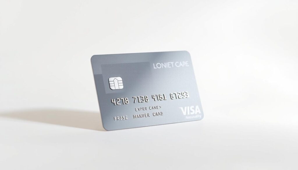 A sleek, minimalist credit card design against a clean, bright background. The card features a subtle low-interest rate icon or symbol, conveying its key feature. The composition emphasizes the card's simplicity and focus on accessible financing options, complementing the "Alternatives to 0% APR Balance Transfer Cards" section. Soft, diffused lighting creates a modern, professional atmosphere, while a slightly angled perspective adds visual interest. The overall tone is one of practical financial solutions, without distracting embellishments.